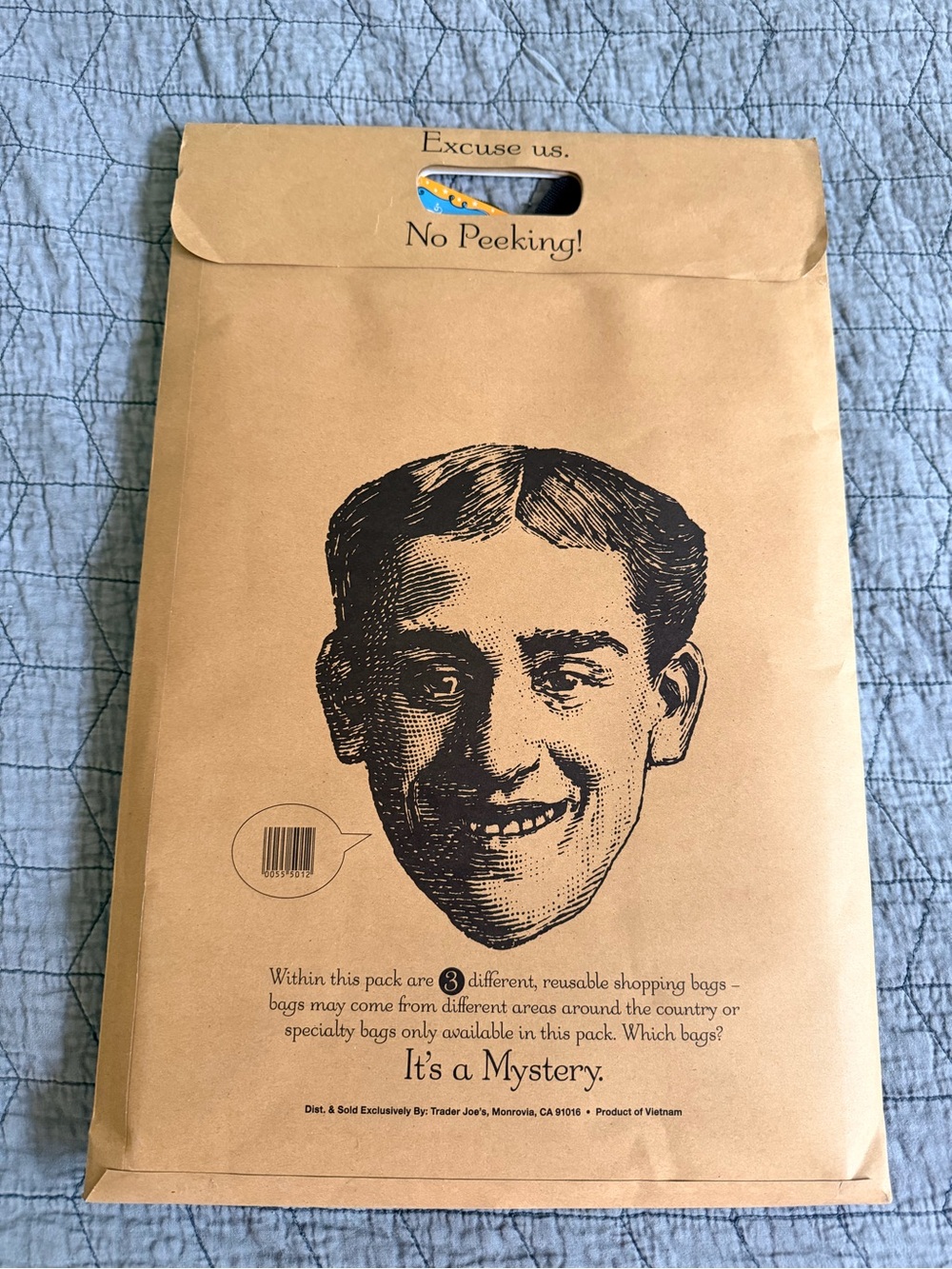 Trader Joe's Mystery Pack 3 Reusable Shopping Bags Alabama, Kentucky, NC NEW - Picture 5 of 6